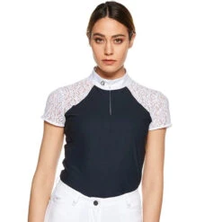 EGO7 Florentine ML Shirt CLOSEOUT -For the Horse Store Ego7FlorentineSSNavy