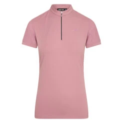 Euro-Star Half Zip Valentina Short Sleeve Shirt -For the Horse Store EuroStarESValentinaNostalgicPink