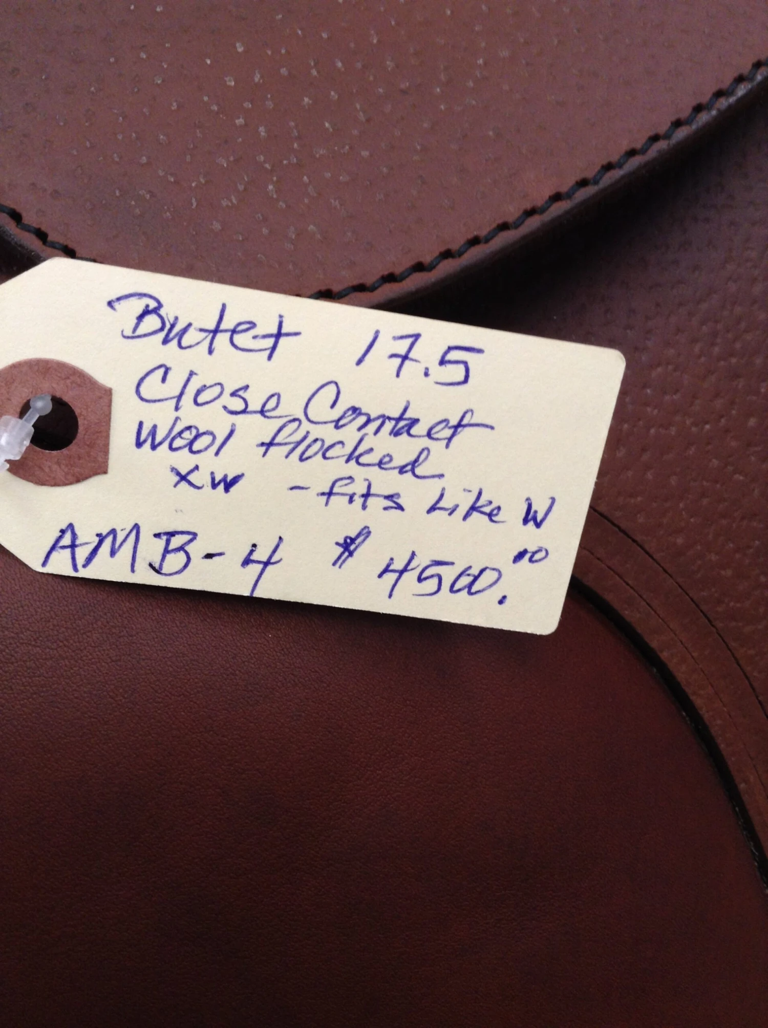 Butet Saumur Close Contact Jump Saddle - 17.5" 8 Butet Saumur Close Contact Jump Saddle - 17.5" - Image 8