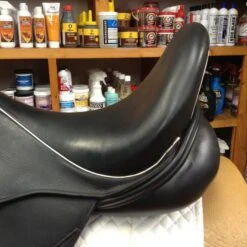 SOLD - Custom Saddlery Wolfgang Solo Dressage Saddle - 18" -For the Horse Store IMG 5138