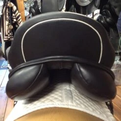SOLD - Custom Saddlery Wolfgang Solo Dressage Saddle - 18" -For the Horse Store IMG 5148