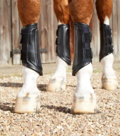 Premier Equine Carbon Air-Tech Double Locking Brushing Boots -For the Horse Store PEcarbon air tech double locking brushing bootsblk1