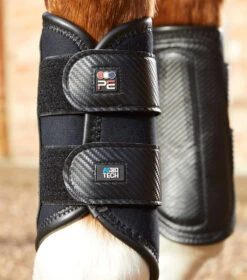 Premier Equine Carbon Air-Tech Double Locking Brushing Boots -For the Horse Store PEcarbon air tech double locking brushing bootsblk2