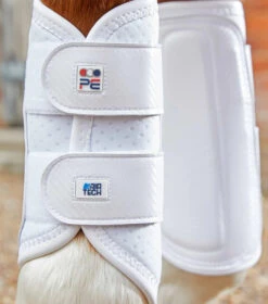 Premier Equine Carbon Air-Tech Double Locking Brushing Boots -For the Horse Store PEcarbon air tech double locking brushing bootswht2