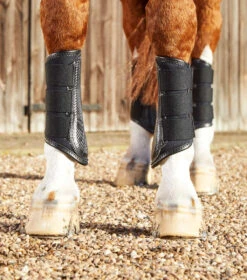 Premier Equine Carbon Air Tech Single Locking Brushing Boots 8 Premier Equine Carbon Air Tech Single Locking Brushing Boots -For the Horse Store PEcarbon air tech single locking brushing bootsblk1