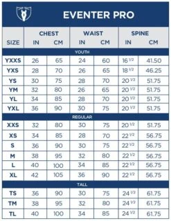 Tipperary Adult Eventer Pro Vest -For the Horse Store tippsize