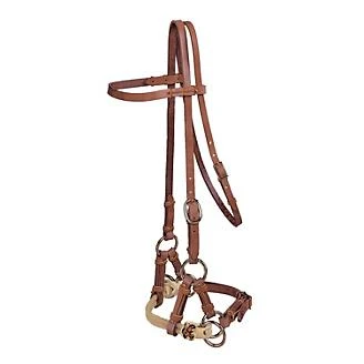 Tory Harness Leather Double Nose Side Pull 1 Tory Harness Leather Double Nose Side Pull